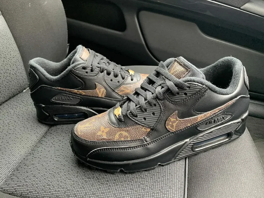 Custom LV Nike Air Max 90 Brown