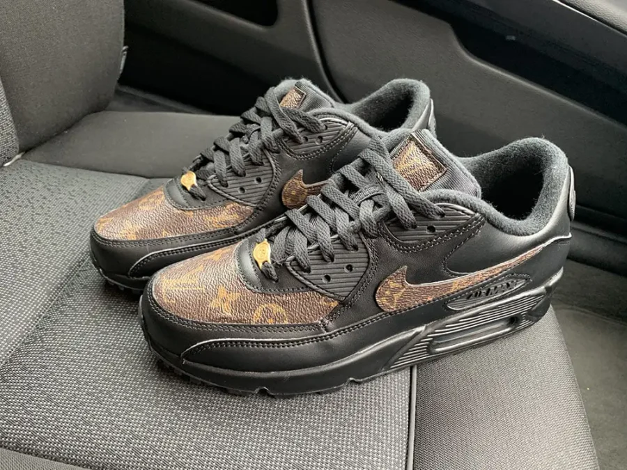 Custom LV Nike Air Max 90 Brown
