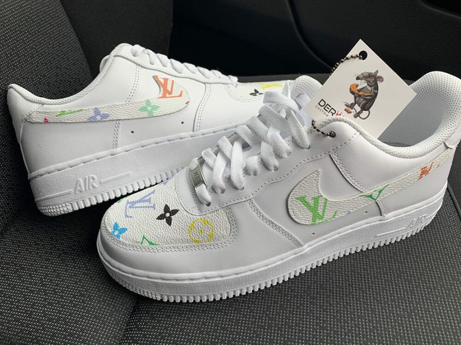WHITE MULTI COLOR LV AIR FORCE 1