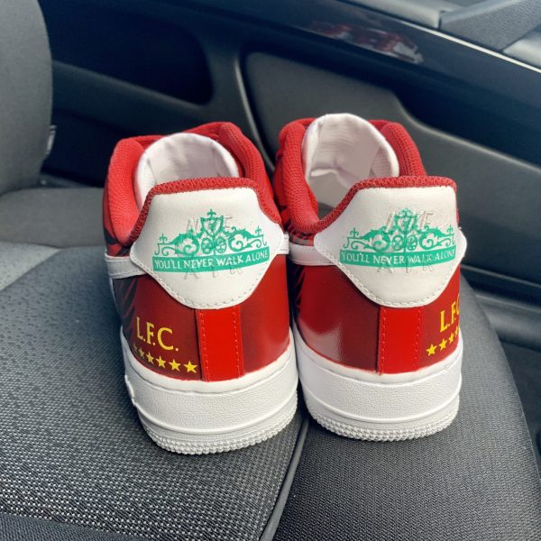 CUSTOM LIVERPOOL FC AIR FORCE 1 â Derivation Customs â Custom sneakers Swarovski trainers