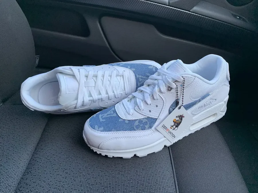 CUSTOM LV SUPREME DENIM AIR MAX 90