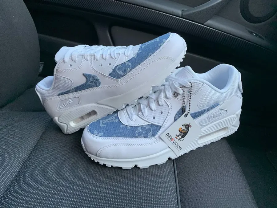 CUSTOM LV SUPREME DENIM AIR MAX 90
