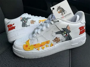 Custom Tom & Jerry Air Force 1 - Custom Nike Air Force 1 Sneakers