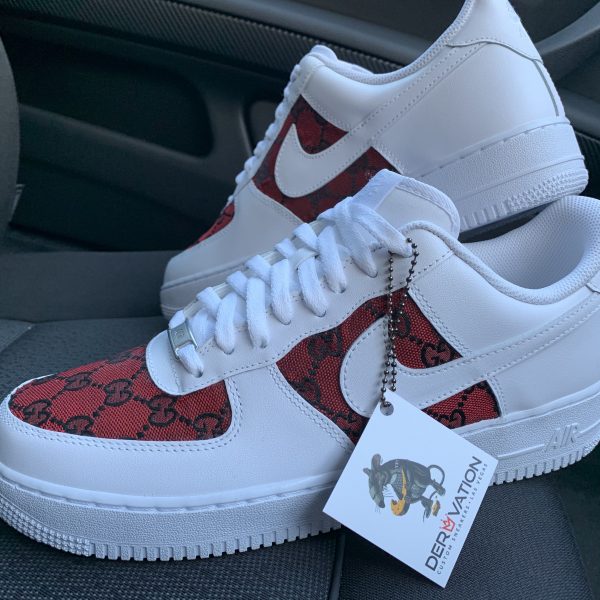 These Custom red GG Air Force 1