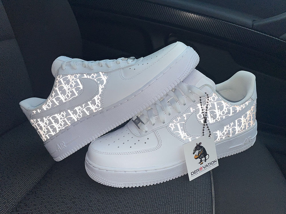 Ah love love loving these custom Louis Vuitton inspired Air Force ones!!!  And they're under $210!!!!!