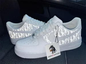 Custom Reflective Dior Air Force 1- customised airforce 1 , Af1 custom , custom sneakers customised sneakers , personalised nike shoes , reflective airforce 1 , glow in the dark custom shoes , custom sneakers reflective , dior airforces , dior custom sneakers , custom shoes with dior, reflective airforce 1 custom , customised af1 nike , custom nike shoes , personalised trainers , derivation customs