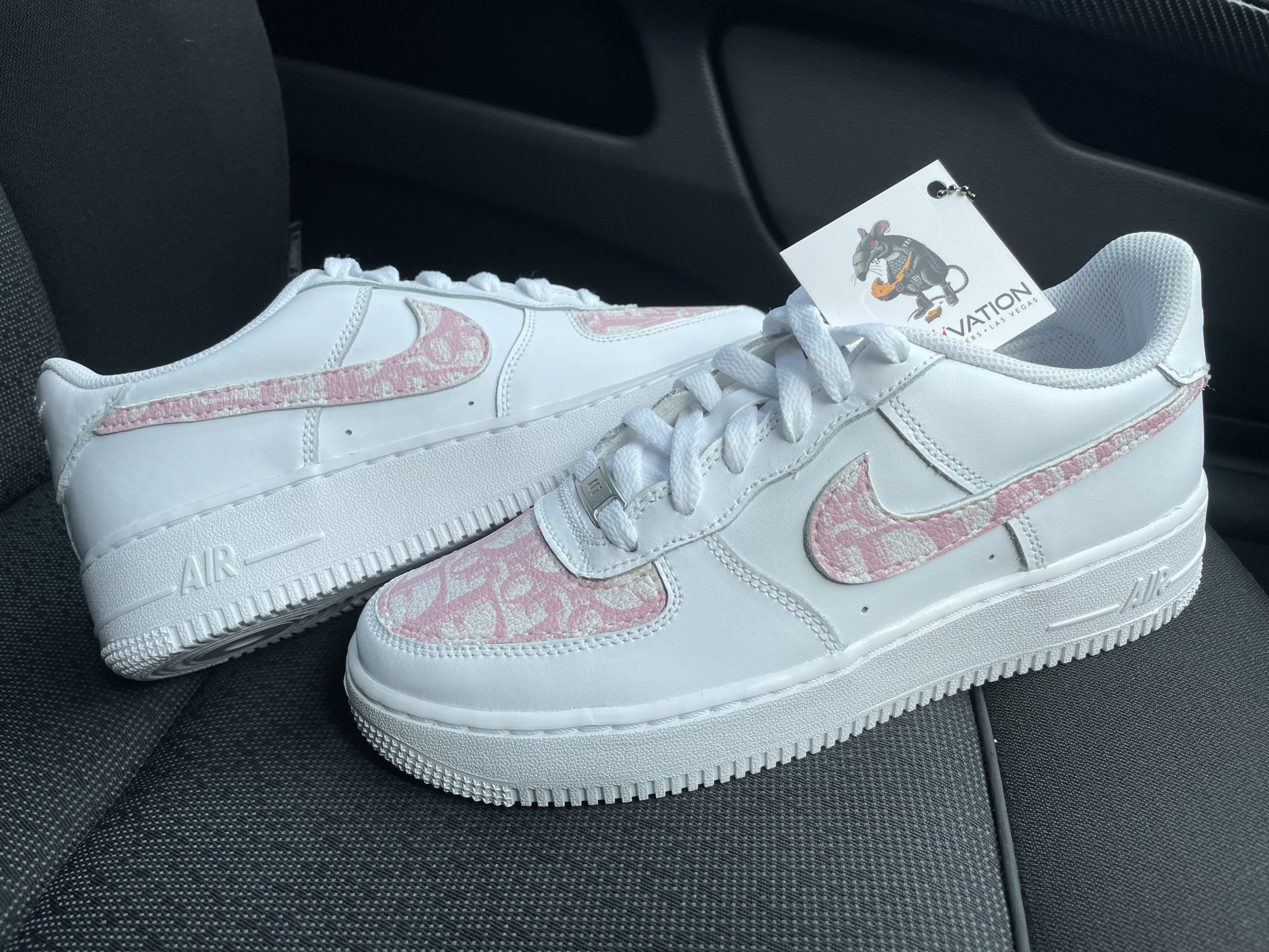 custom air force 1 dior pink