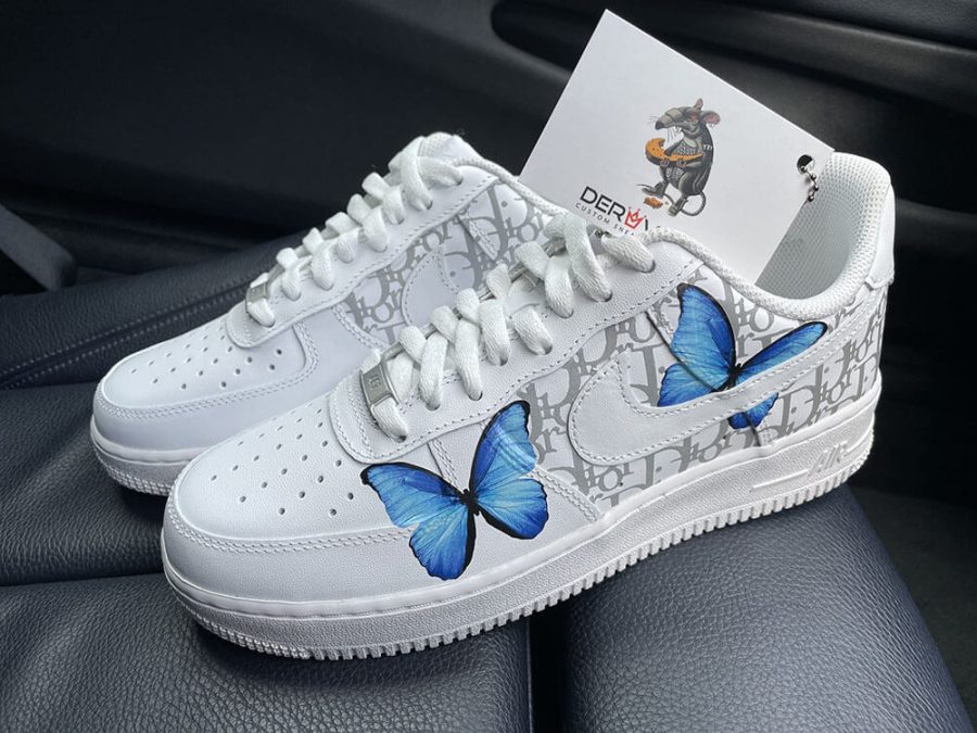 Custom Reflective  Butterfly Dior Nike Air Force 1