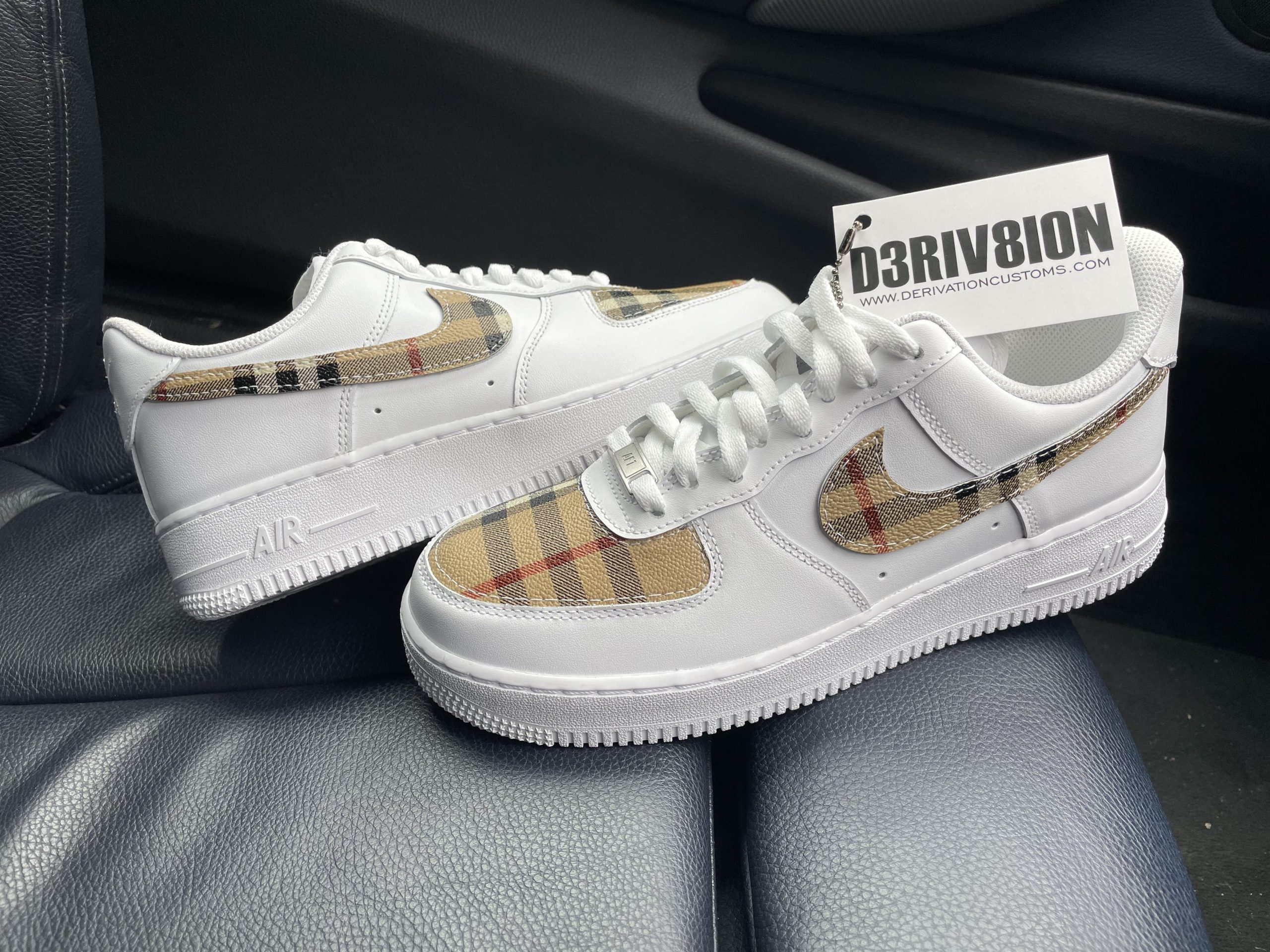 air force 1 custom burberry