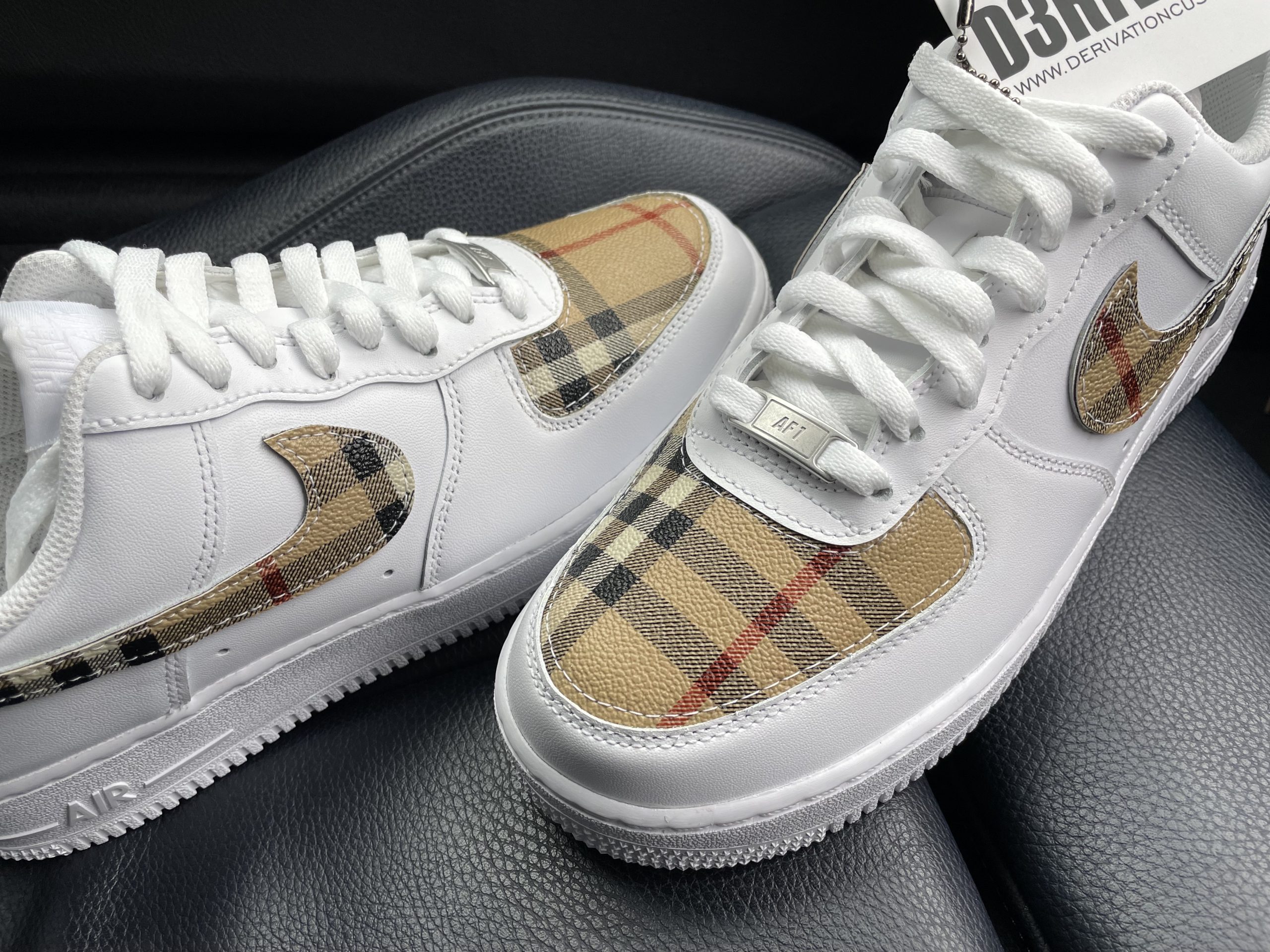 air force 1 custom burberry
