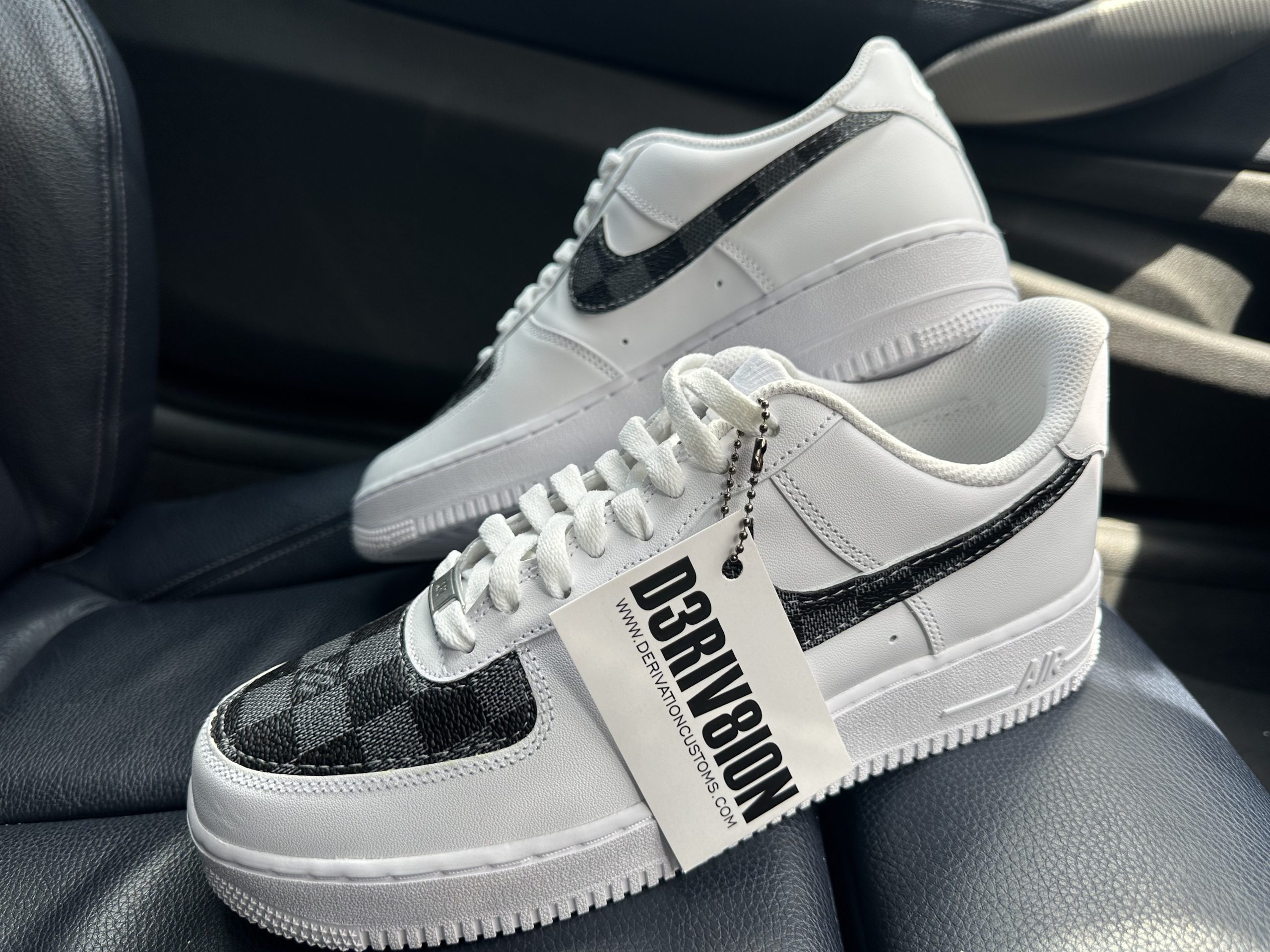 custom air force 1 grey