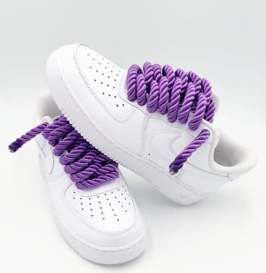 Air Force 1 rope laces purple