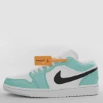 Tiffany Blue and Black Jordan 1 - custom nike air jordans , jordan 1 low blue , painted shoes, custom jordan 1 low , customised jordan lows, jordan 1 low customs , customised sneakers, custom shoes, personalised sneakers, personalised trainers,personalized jordans, custom design footwear, painted kicks, custom kicks, blue trainers, baby blue shoes, Tiffany Blue jordan 1 low, Tiffany Blue jordan lows , custom air jordan,derivation customs