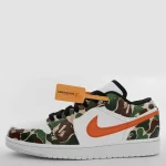 Camo Bape Jordan 1 Custom side view