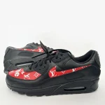 Custom LV Supreme Nike Air Max 90 Red