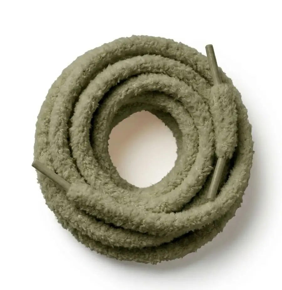 Olive Fluffy Laces 130cm Olive fluffy sneaker laces 130cm