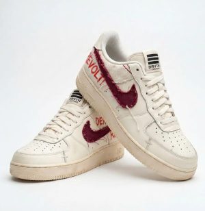 Revolt Distressed Air Force 1 custom sneakers view 002